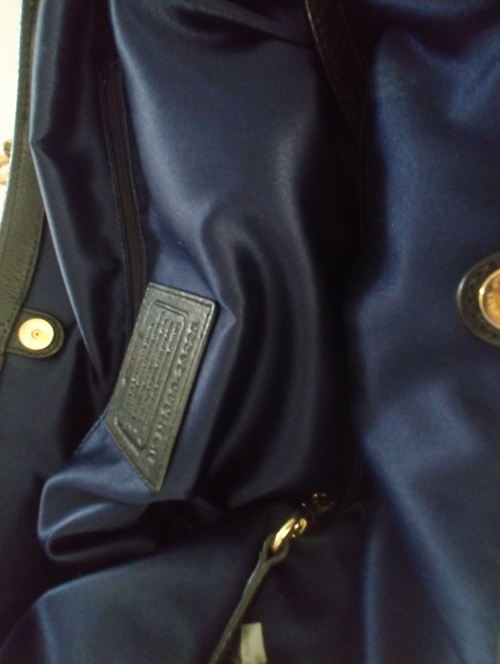 Coach Black Leather Madison Shoulder Tote with Gold Hardware - Picture 8 of 14